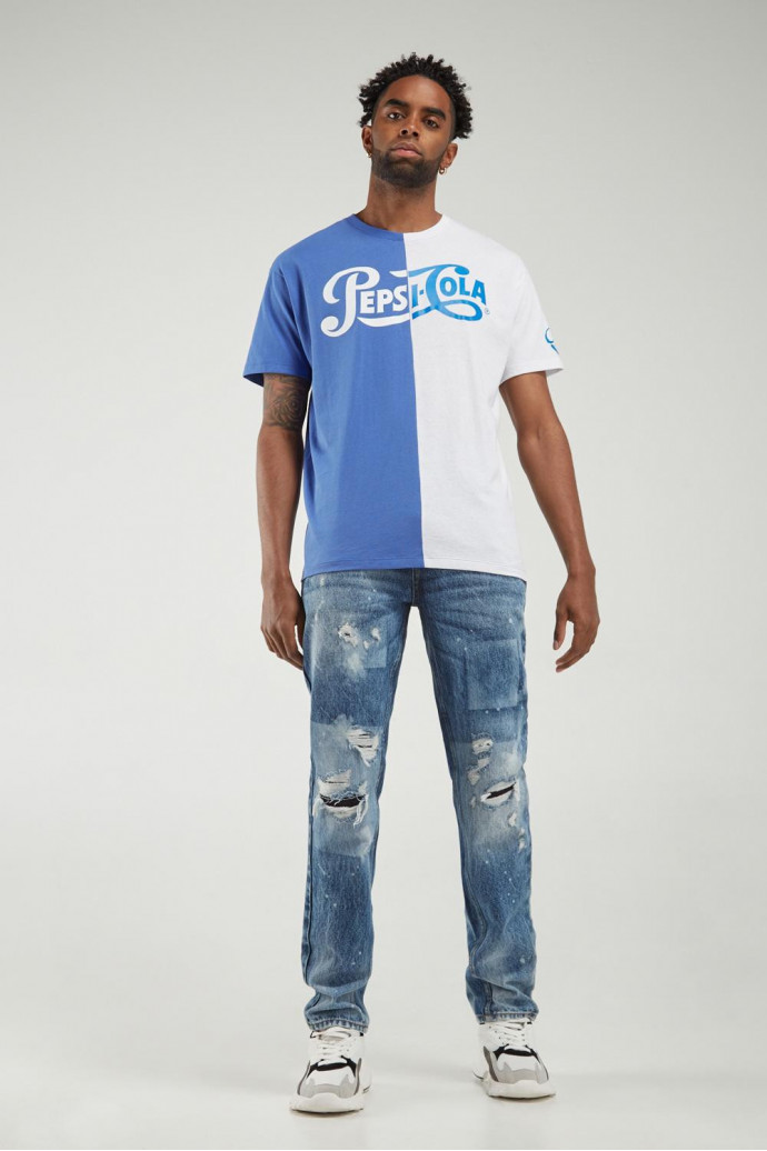 Camiseta manga corta, estampada de Pepsi.
