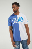 Camiseta manga corta, estampada de Pepsi.
