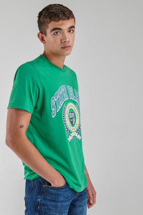 Camiseta básica manga corta con estampado