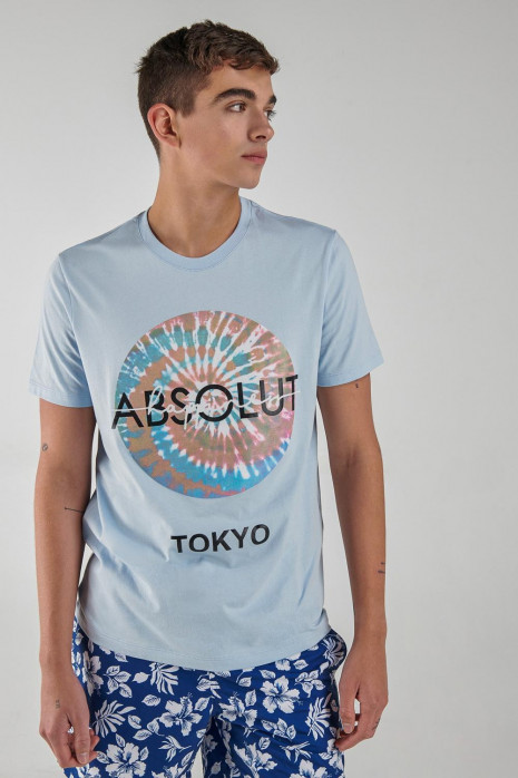 Camiseta manga corta estampada.