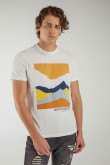 Camiseta básica manga corta con estampado