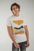 Camiseta básica manga corta con estampado