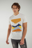 Camiseta básica manga corta con estampado