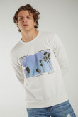 Buzo cuello redondo estampado