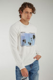 Buzo cuello redondo estampado