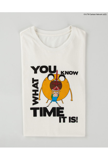 Camiseta, con estampado en frente, de Hora de Aventura.