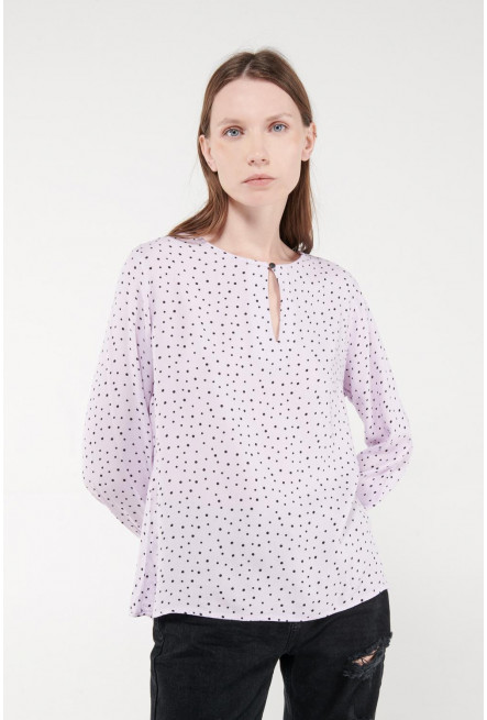 Blusa estampada manga larga