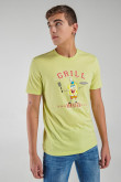 Camiseta manga corta estampado de Bob Esponja