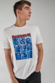 Camiseta manga corta, estampado de Iron Maiden.