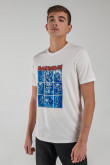 Camiseta manga corta, estampado de Iron Maiden.