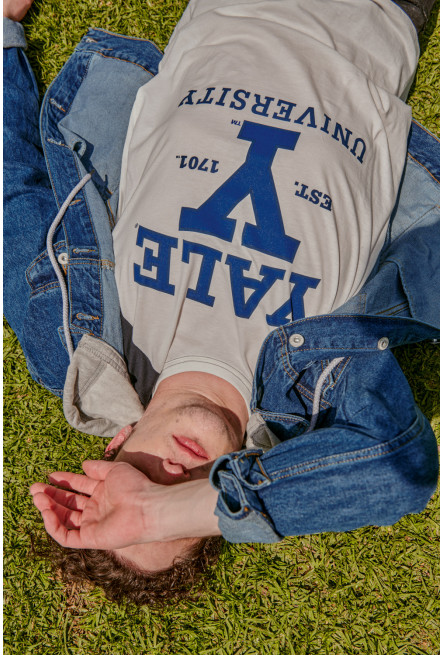 Camiseta, con estampado en frente, de Yale