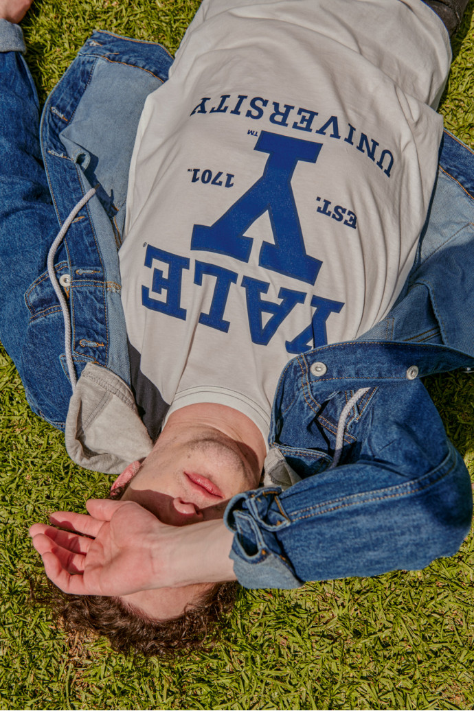 Camiseta, con estampado en frente, de Yale