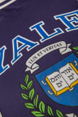 Camiseta, con estampado en frente y manga, de Yale