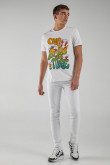Camiseta manga corta estampada.