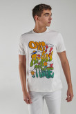 Camiseta manga corta estampada.