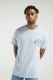 Camiseta manga corta con estampado.