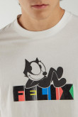 Camiseta manga corta estampada de Felix el Gato.