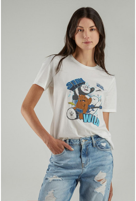 Camiseta manga corta estampada de Escandalosos
