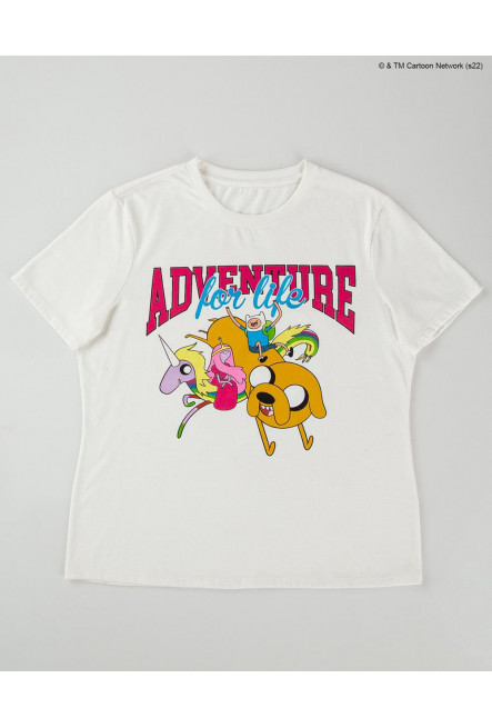 Camiseta, con estampado en frente, de Hora de Aventura.