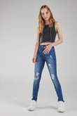 Jean Jegging tiro alto
