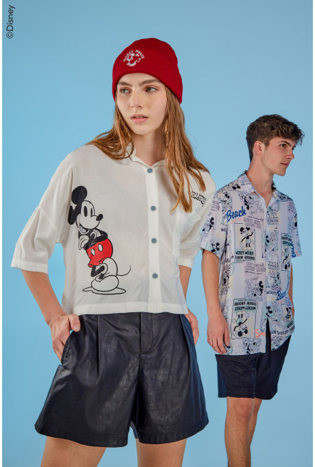 Blusa con estampación Mickey