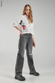 Blusa con estampación Mickey