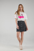 Camiseta manga corta, estampado  de Hello Kitty