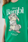 Camiseta manga corta estampada de Bambi.