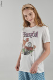 Camiseta manga corta estampada de Bambi.