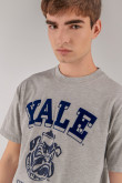 Camiseta, con estampado en frente, de Yale