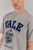 Camiseta, con estampado en frente, de Yale