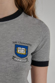 Camiseta, con estampado en frente, de Yale