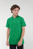 Camisa Polo unicolor con puños y cuello tejidos