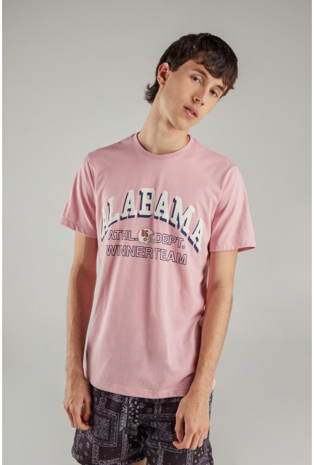 Camiseta manga corta estampada