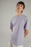 Camiseta básica manga corta azul claro