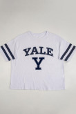 Camiseta, con estampado en frente y mangas, de Yale