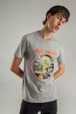 Camiseta manga corta, estampado de Iron Maiden.