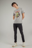 Camiseta manga corta, estampado de Iron Maiden.