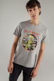 Camiseta manga corta, estampado de Iron Maiden.