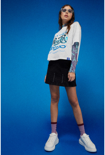 Camiseta manga corta, estampada de Pepsi.