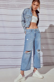 Jean culotte tiro alto