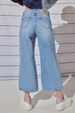 Jean culotte tiro alto