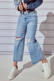 Jean culotte tiro alto