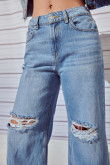 Jean culotte tiro alto