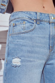 Jean culotte tiro alto
