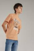 Camiseta manga corta, estampado de Los Picapiedra