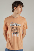 Camiseta manga corta, estampado de Los Picapiedra