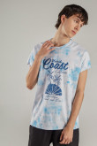 Camiseta manga corta con estampado.