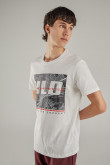Camiseta manga corta estampada