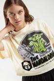 Camiseta manga corta, estampada The Mandalorian, STARWARS.